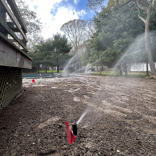 Sprinkler installation