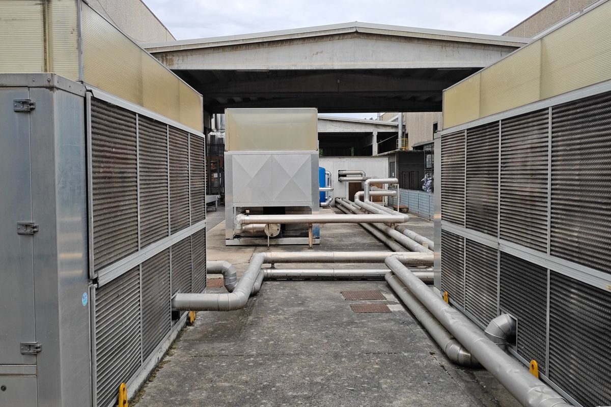 Rooftop commercial HVAC units